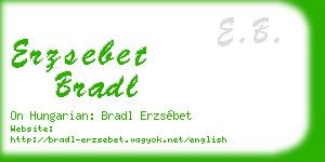 erzsebet bradl business card